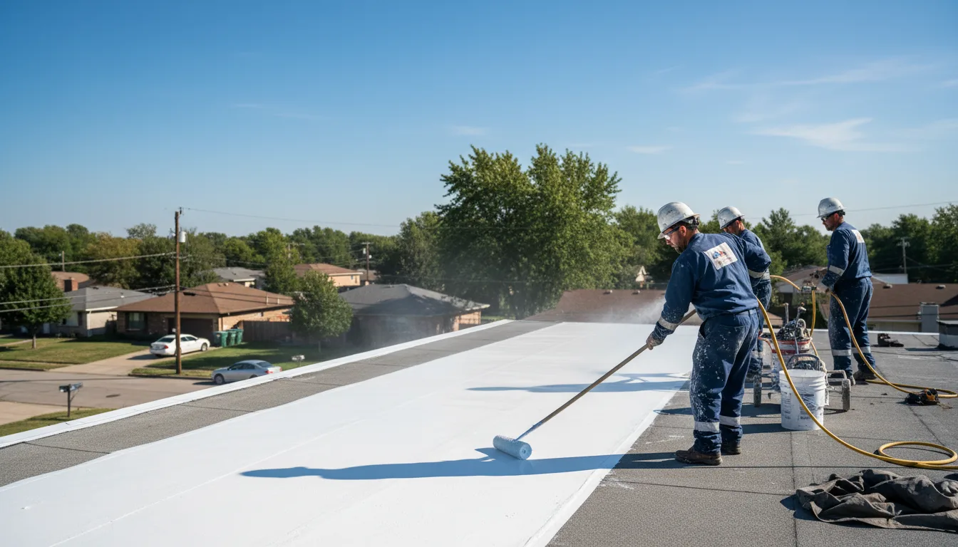 Commercial roof coating in Sauquoit, NY near me